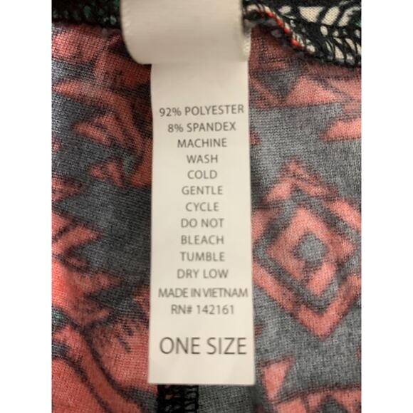 One Size LulaRoe Womens Leggings 3 Pair Assorted Skull Rose Spiderweb - Picture 8 of 8